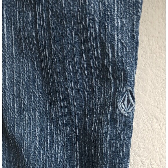 Volcom Jeans Womens 29 Blue Denim Solver Modern Straight Stretch Pocket … - Picture 10 of 16